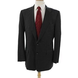 Hickey Freeman for Nordstrom Mens Classic Dark Gray Wool Suit Jacket Size 42
